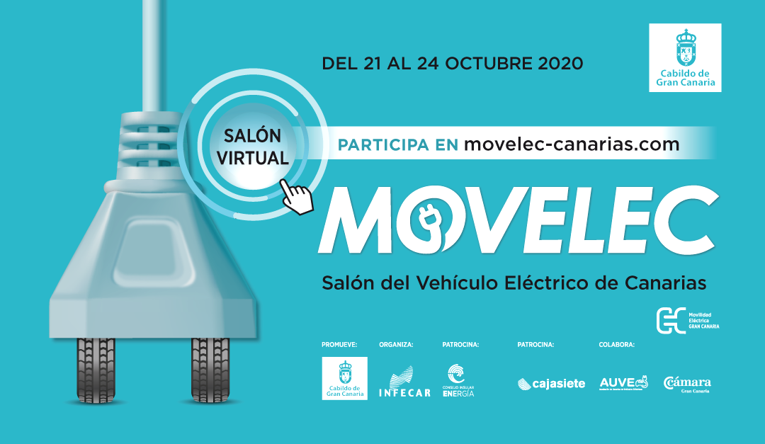 El Cabildo de Gran Canaria promueve Movelec 2020, el primer Salón Virtual del Vehículo Eléctrico de Canarias del 21 al 24 de octubre